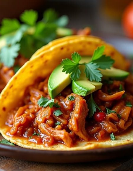 chicken tinga tacos