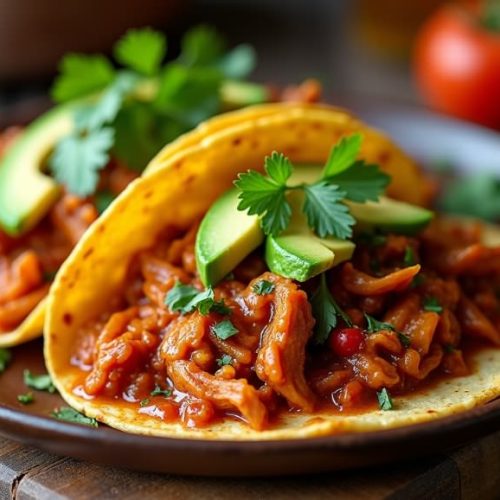 The Delicious Chicken Tinga Tacos – La Cuisine d' Olivia