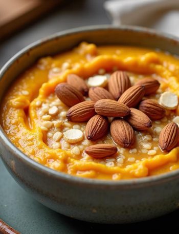 Pumpkin Oats with Toasted Almonds