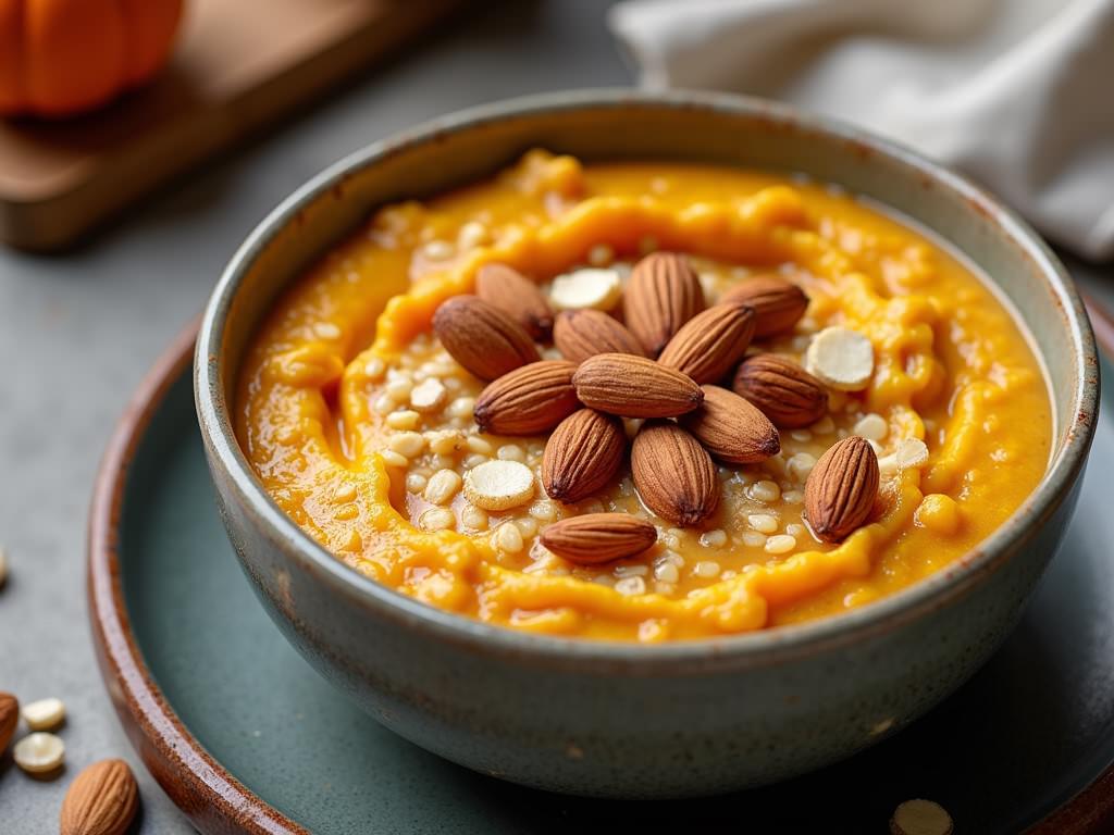 Pumpkin Oats with Toasted Almonds