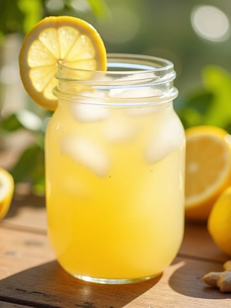 refreshing ginger lemonade