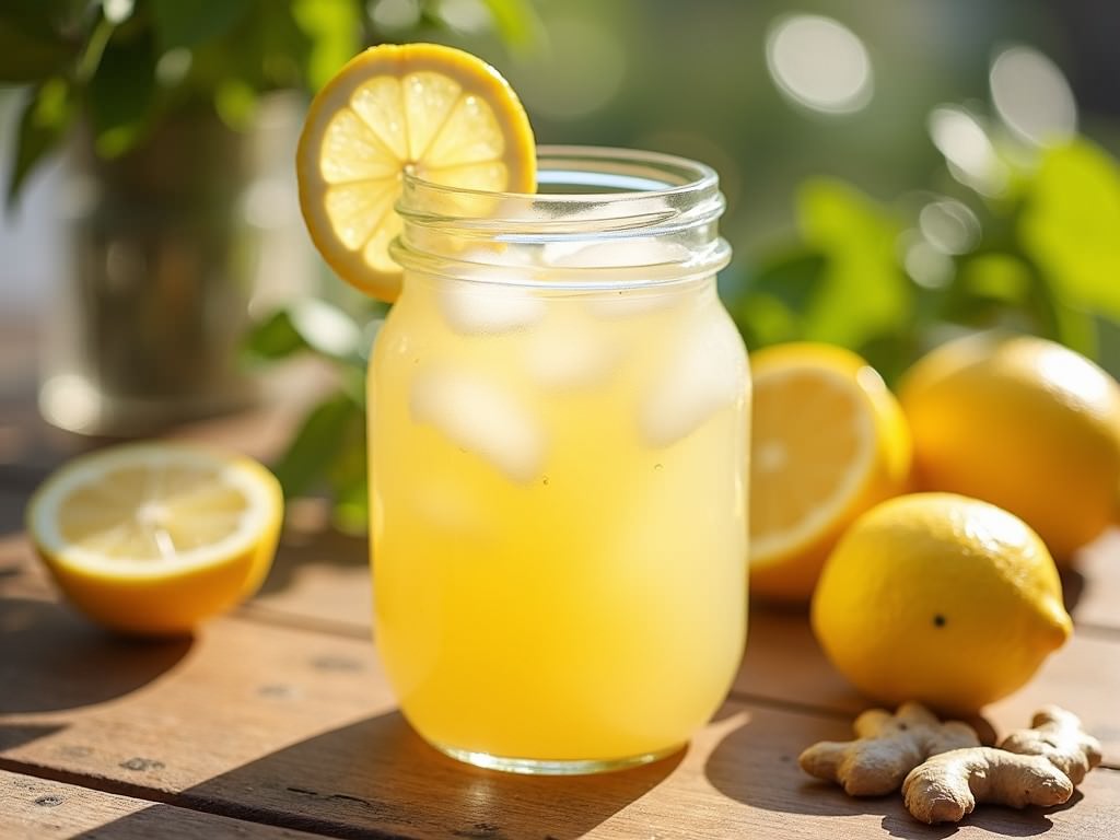 refreshing ginger lemonade