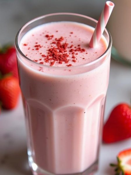 Strawberry Maple Protein Shake