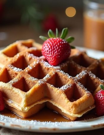 Vegan Gingerbread Waffles