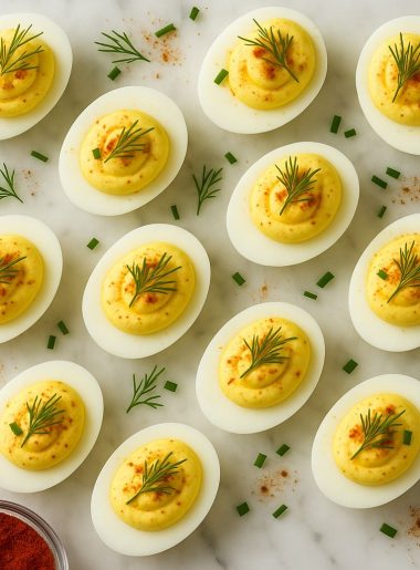 easy deviled eggs recipe appetizer