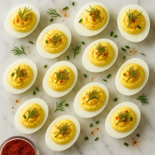 Easy classic Deviled Eggs appetizer – La Cuisine d' Olivia